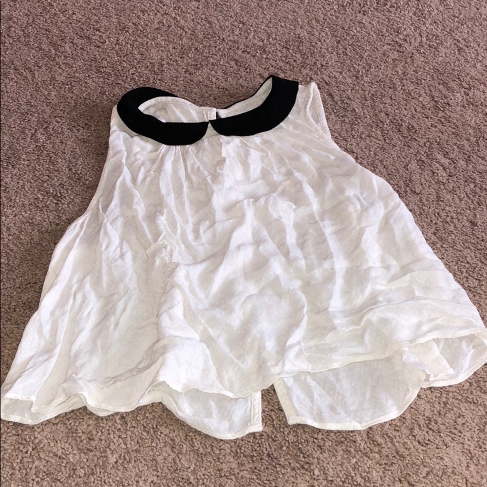 Peter Pan collar crop top